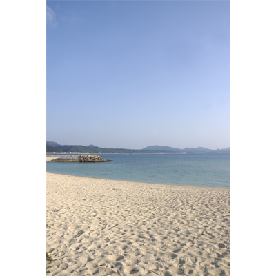 沖縄の砂浜と海